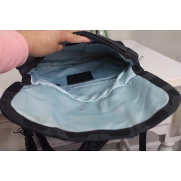 Coach Kristin Op Art Sateen Small Hippie 16953 Shoulder Bag (PU900 - Picture 5 of 6